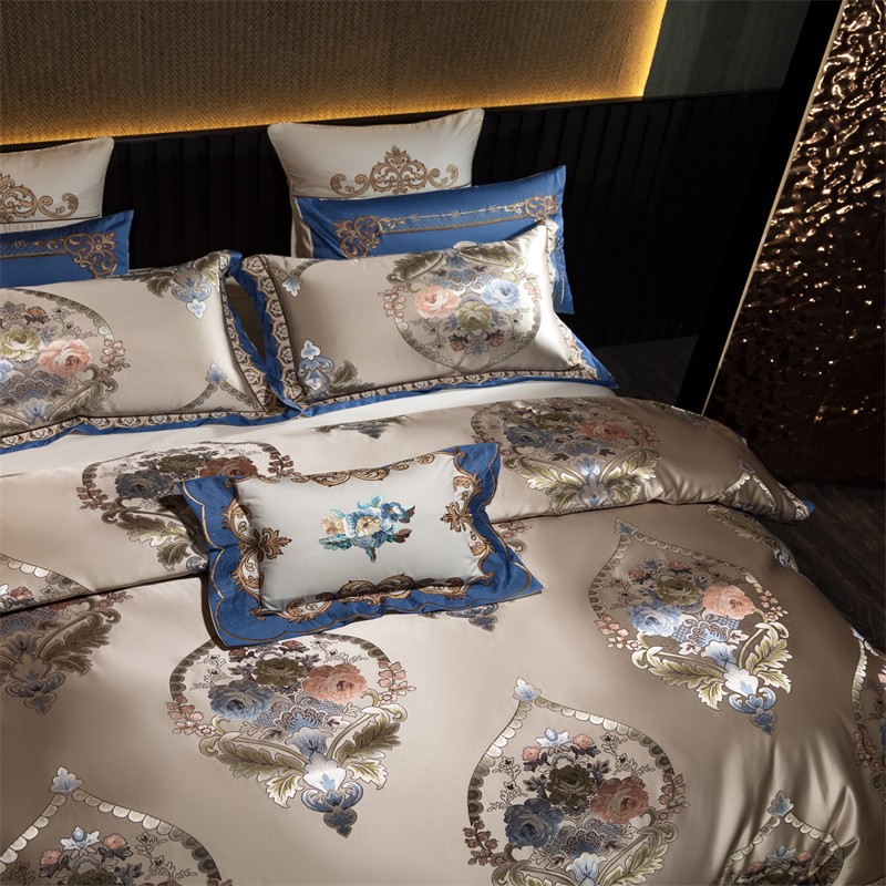 4/6/10 buah Set tempat tidur e - Embroidery Quilt Cover ulasan dan harga